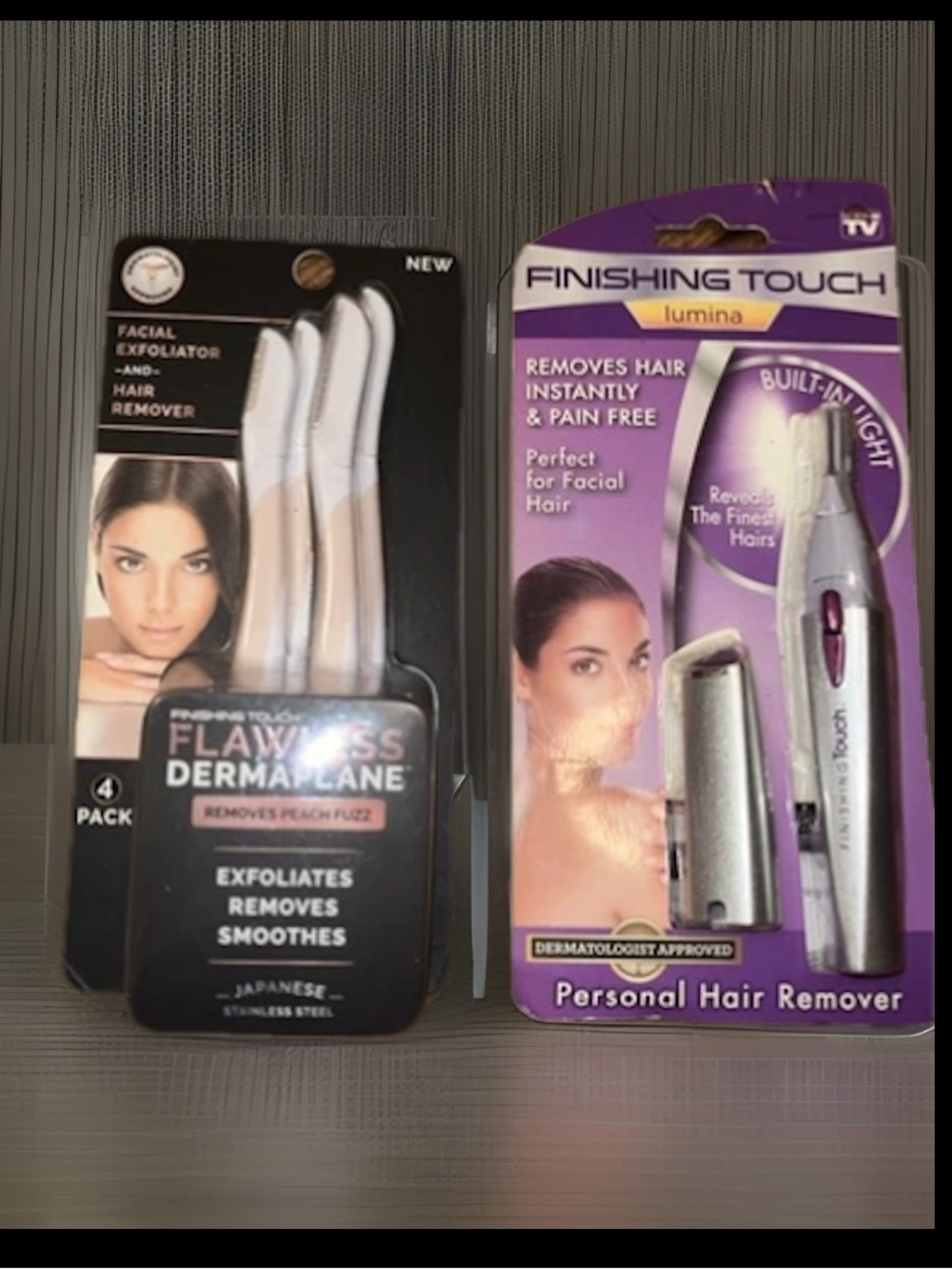 Finishing Touch Lumina Personal Hair Remover/ 4-Facial Exfoliator & Hair Remover